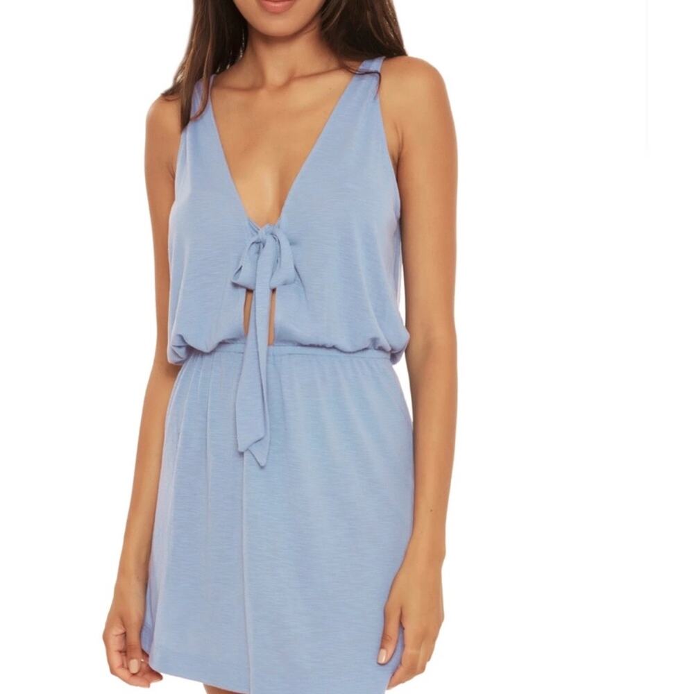 Becca by Rebecca Virtue Coastline Reversible Mini Dress Sz L NWT